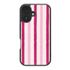 Blush iPhone 16 Case – Pink Watercolor Stripes | MagSafe