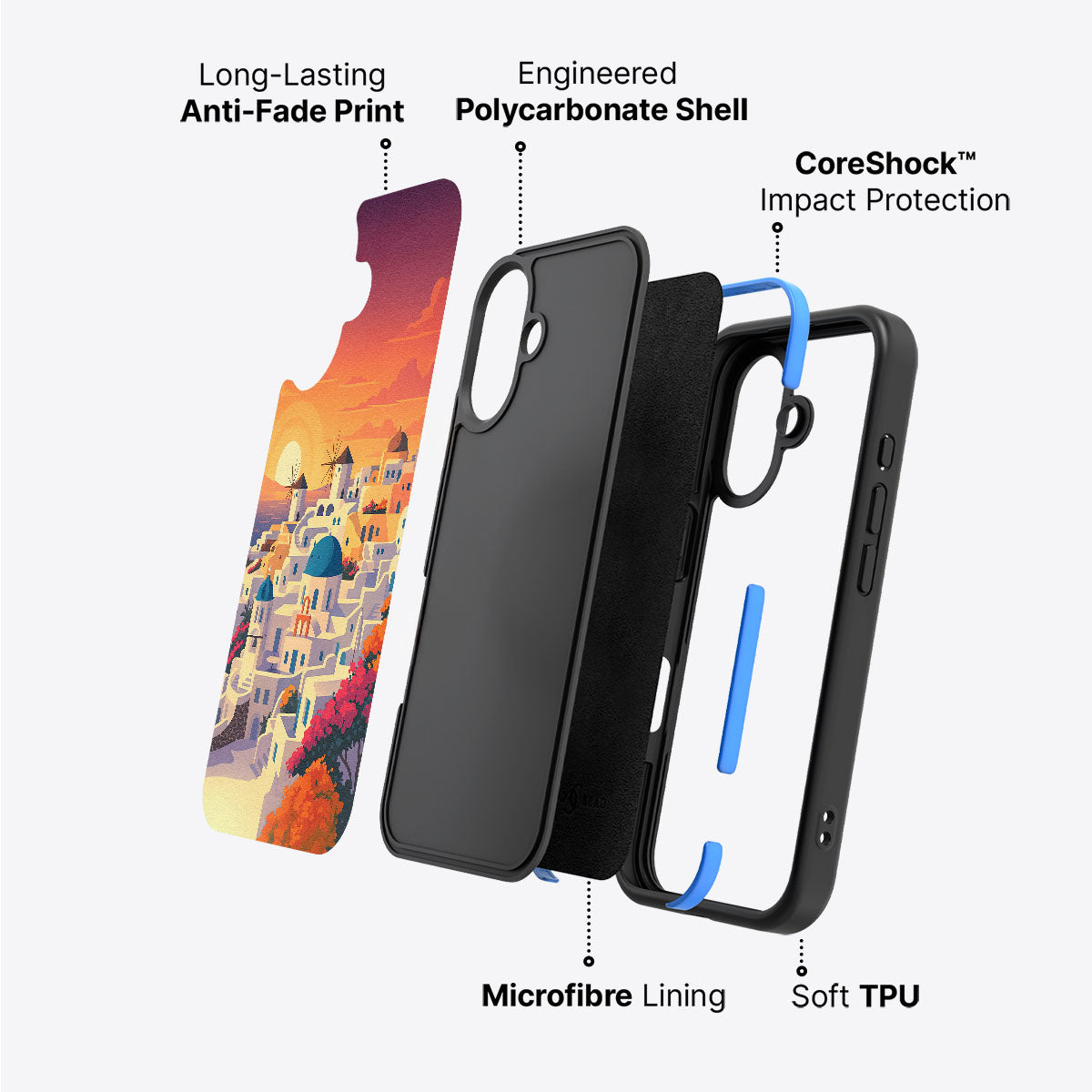 Santorini - iPhone 16 Case #case type_core (non magsafe)