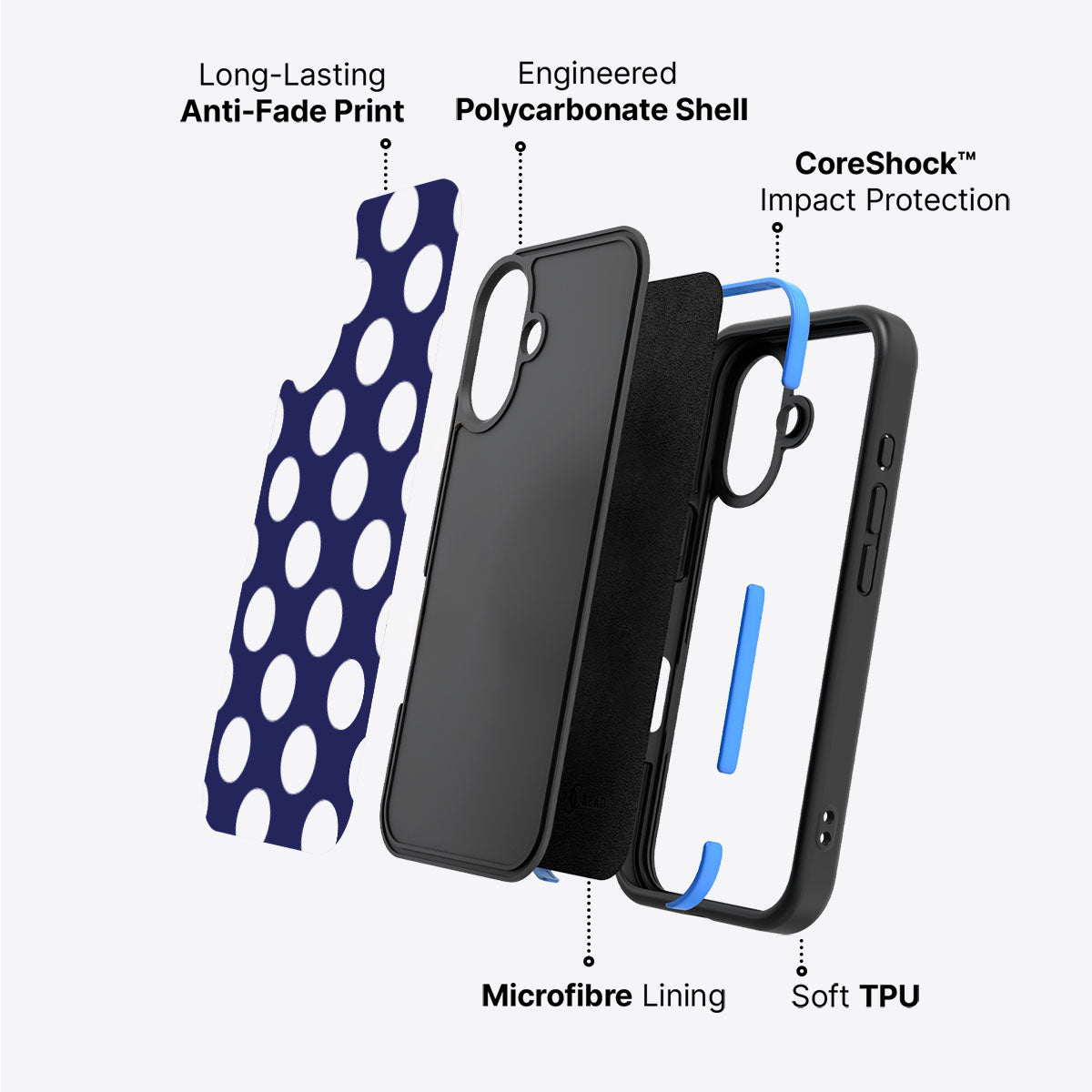 Sighting Moons - iPhone 16 Case #case type_core (non magsafe)