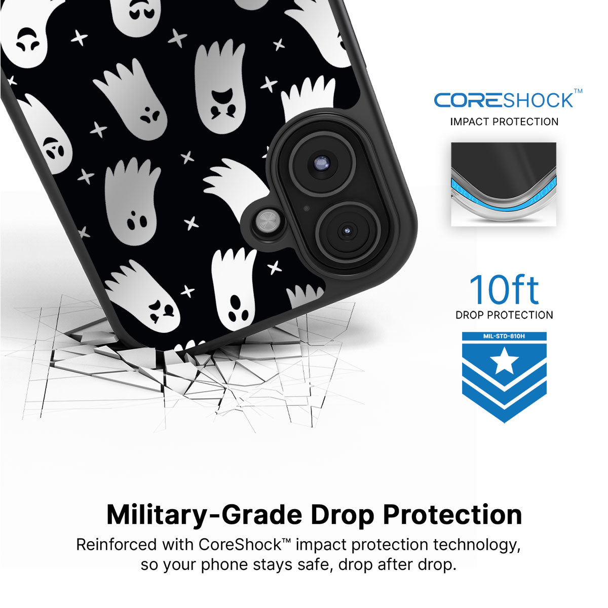 Spooky Spirits - iPhone 16 Case #case type_core (magsafe), #case type_core (non magsafe)