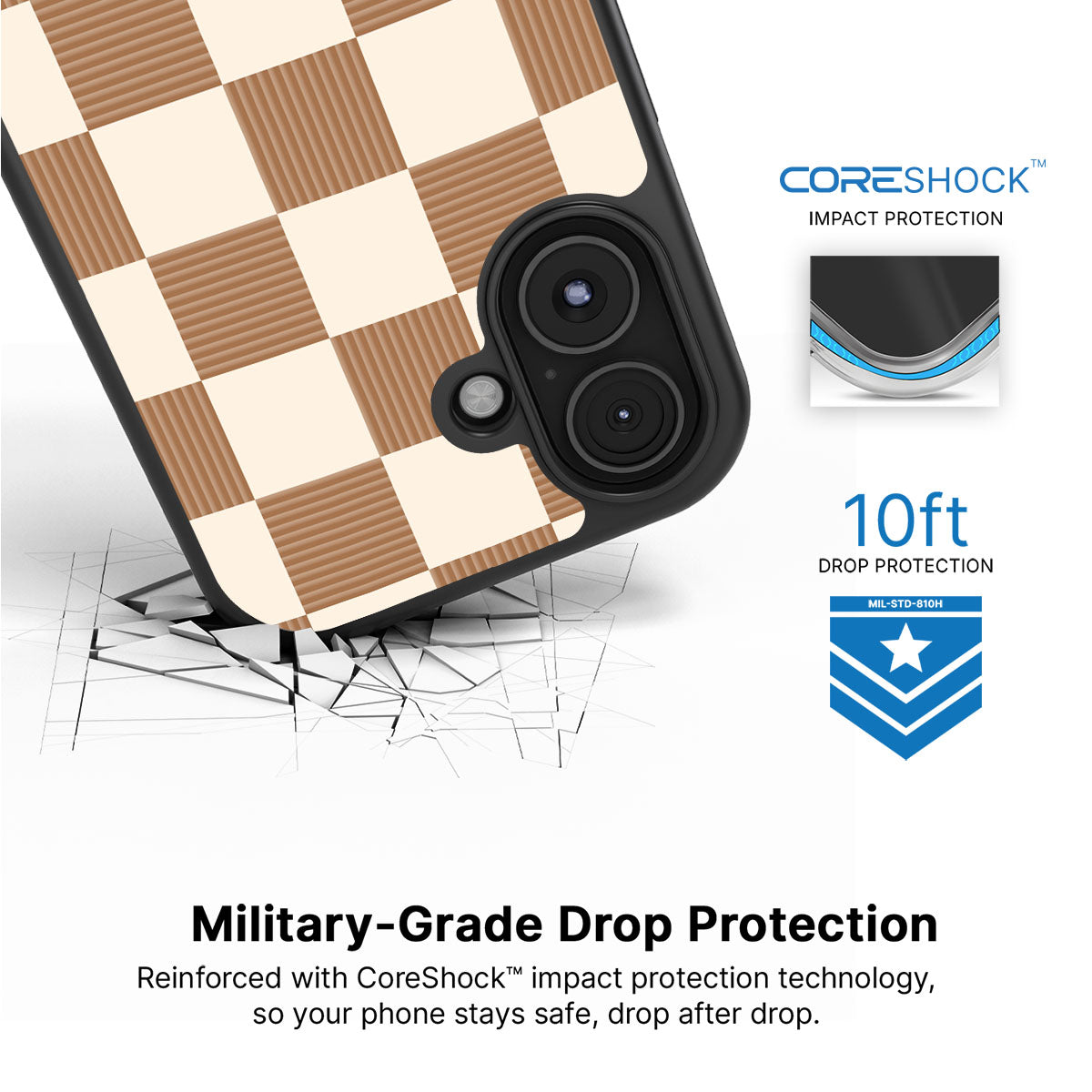 Vintage Mocha - iPhone 16 Case #case type_core (magsafe), #case type_core (non magsafe)