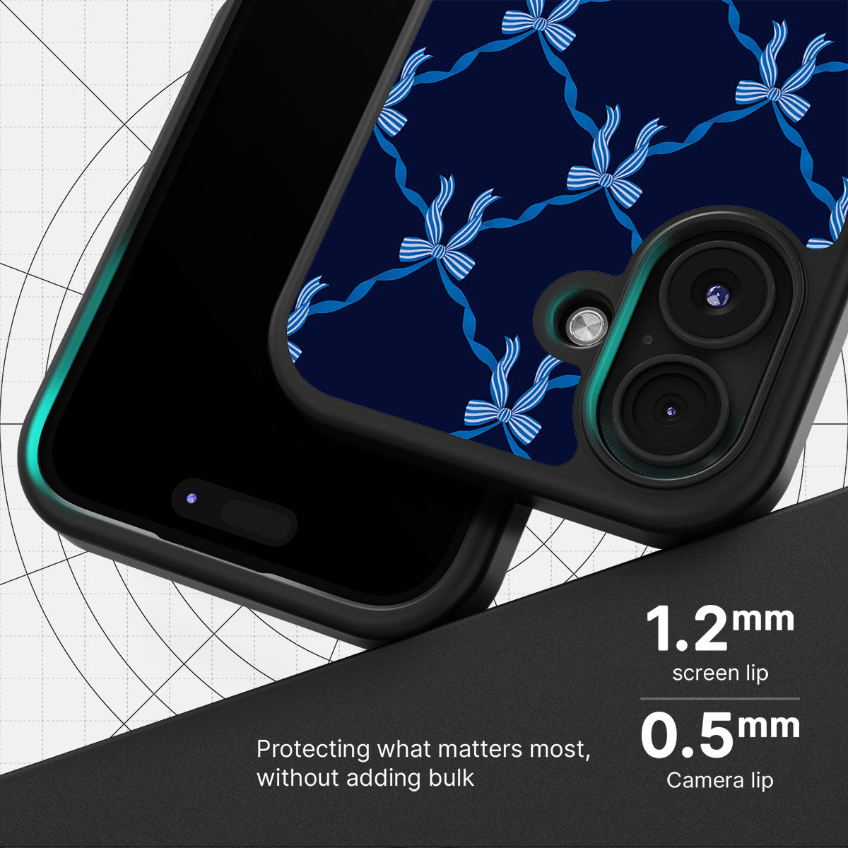 Azure Elegance - iPhone 16 Plus Case #case type_core (magsafe), #case type_core (non magsafe)