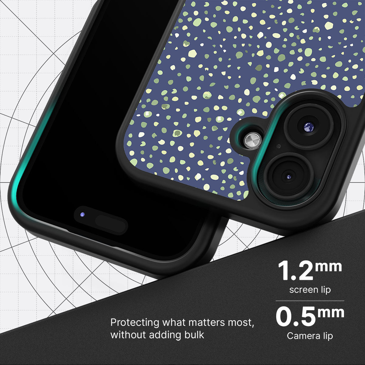 Blue Spring Dew - iPhone 16 Plus Case #case type_core (magsafe), #case type_core (non magsafe)