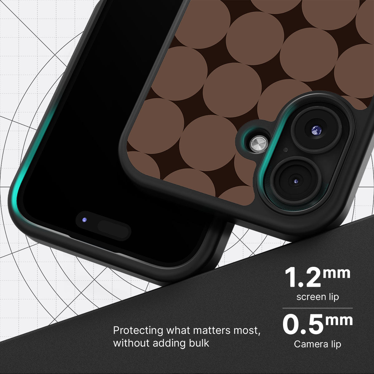 Choco Buttons - iPhone 16 Plus Case #case type_core (magsafe), #case type_core (non magsafe)