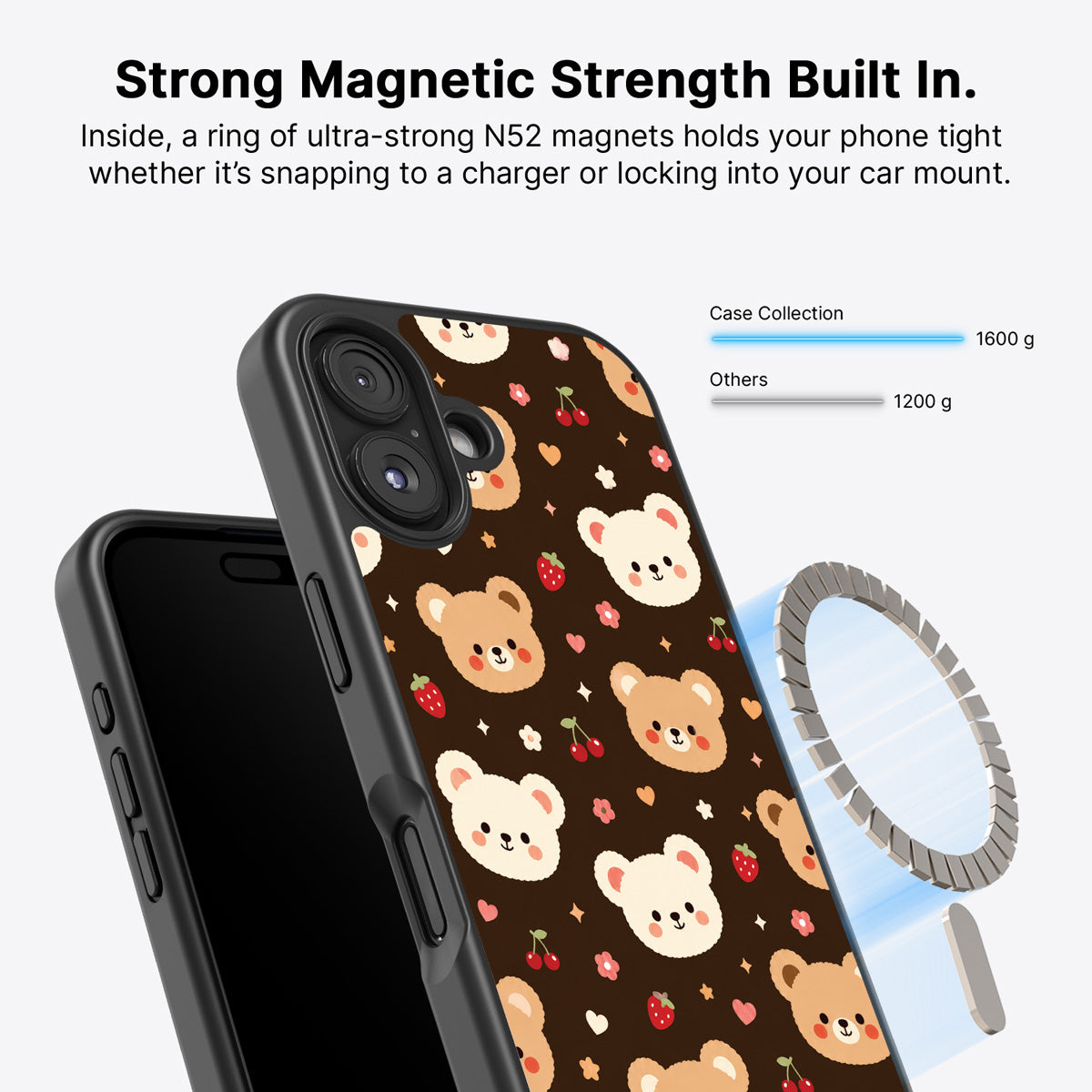 iPhone 16 Plus MagSafe case – Cocoa Cuddles design