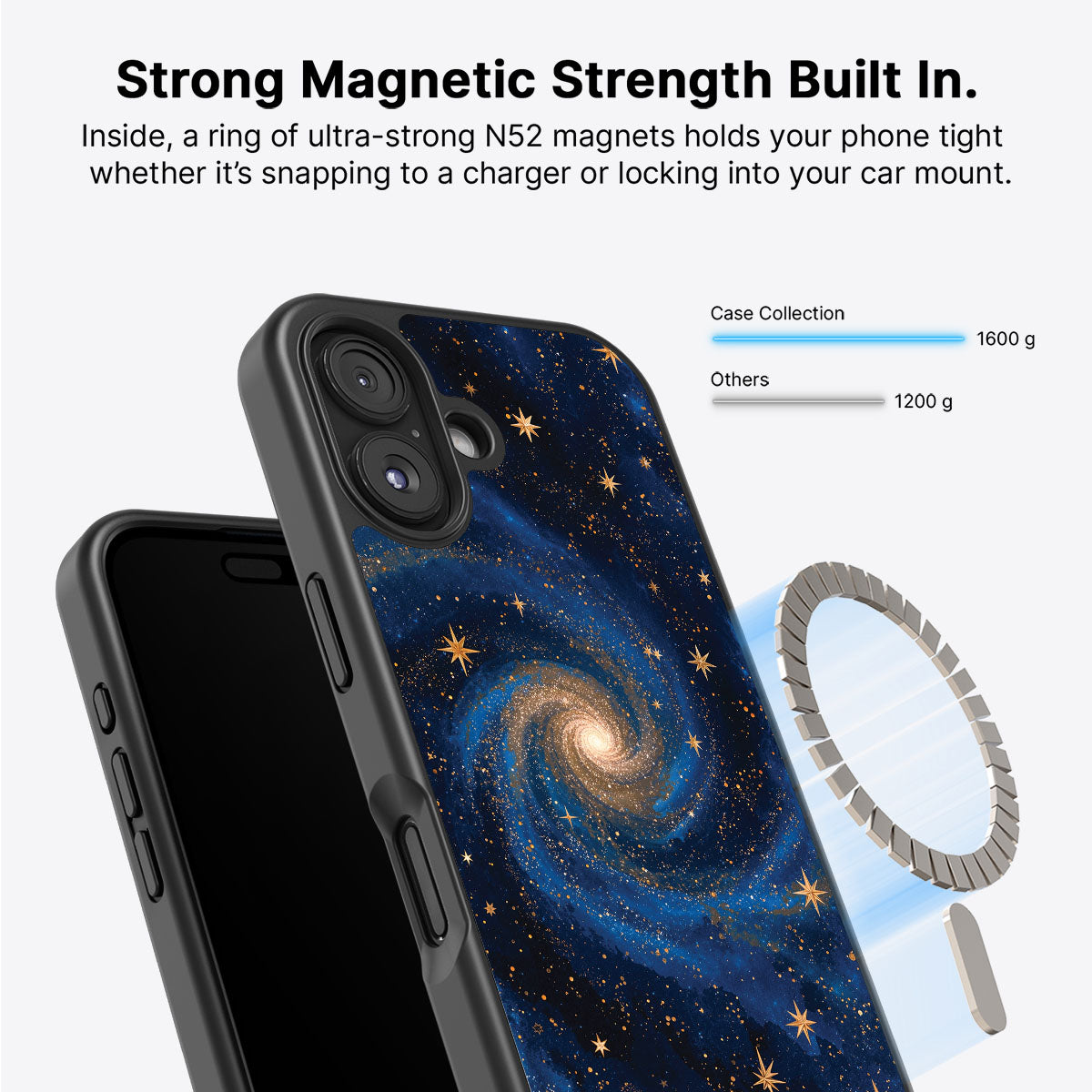 iPhone 16 Plus Case with MagSafe – Cosmic Tide