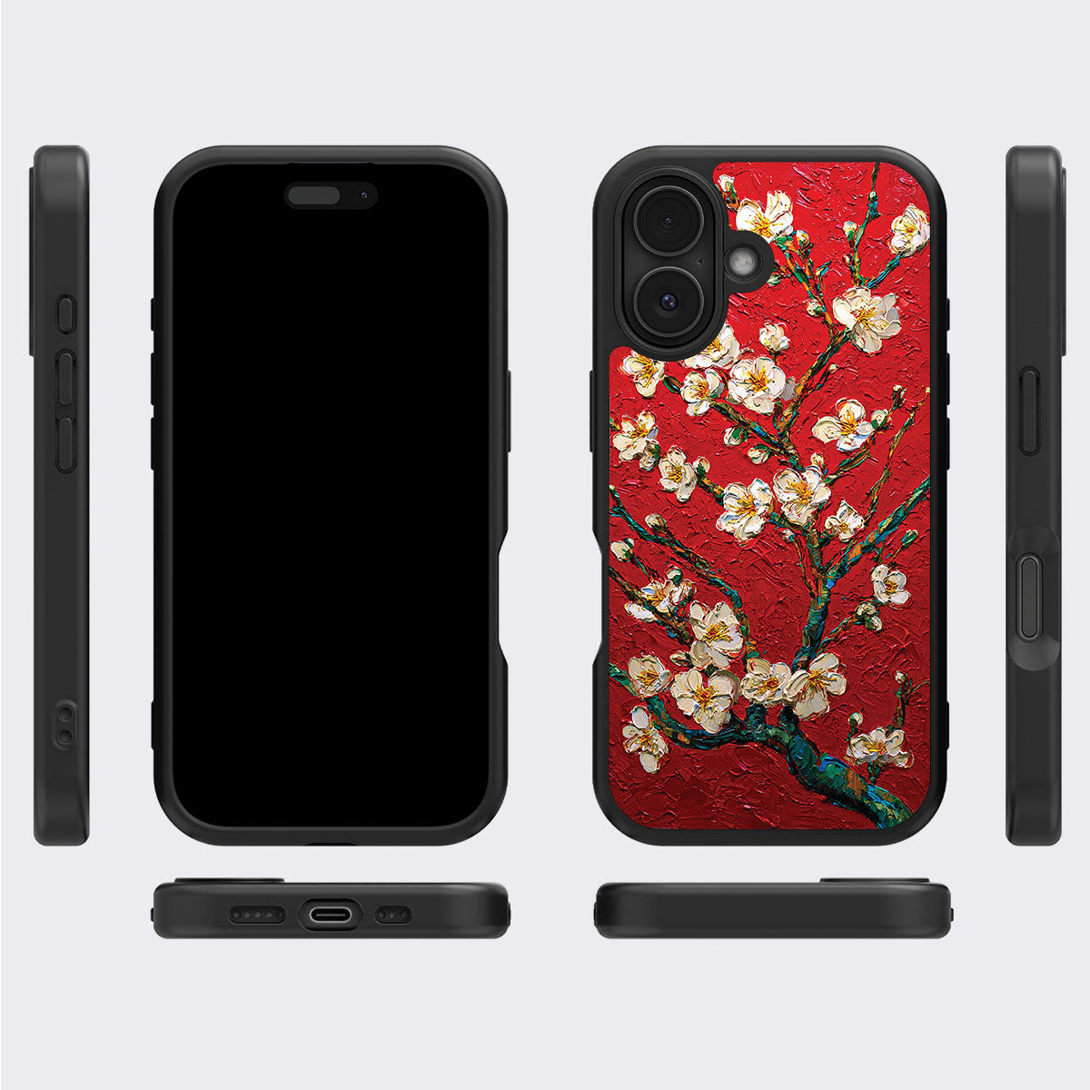 Crimson Blossom - iPhone 16 Plus Case #case type_core (magsafe), #case type_core (non magsafe)