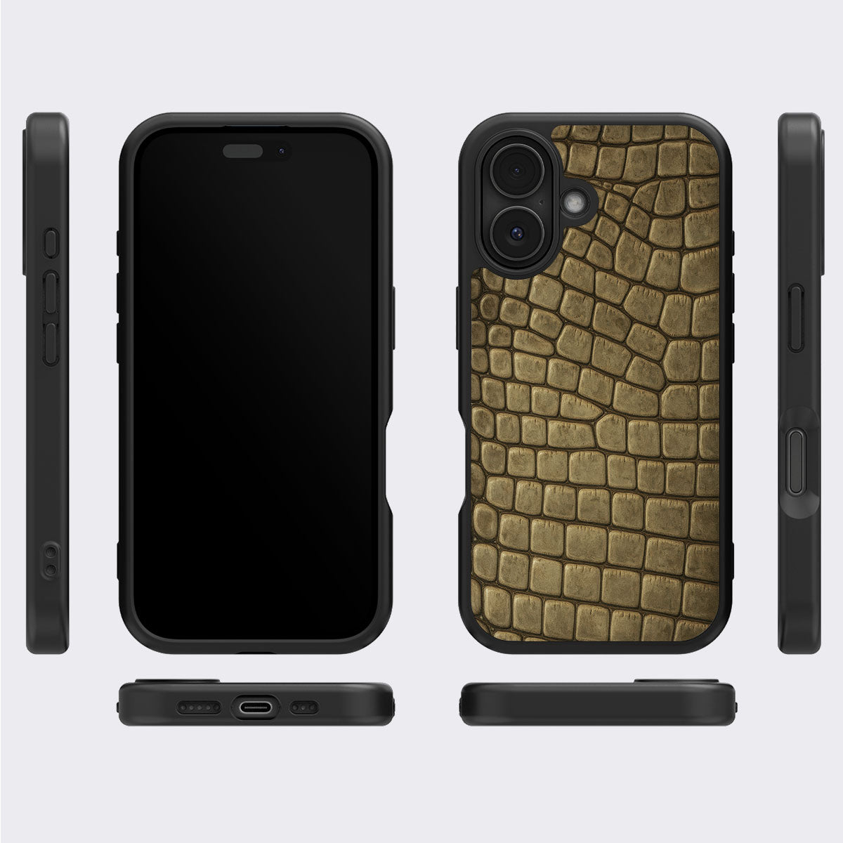 Croc Scales - iPhone 16 Plus Case  #case type_core (magsafe), #case type_core (non magsafe)