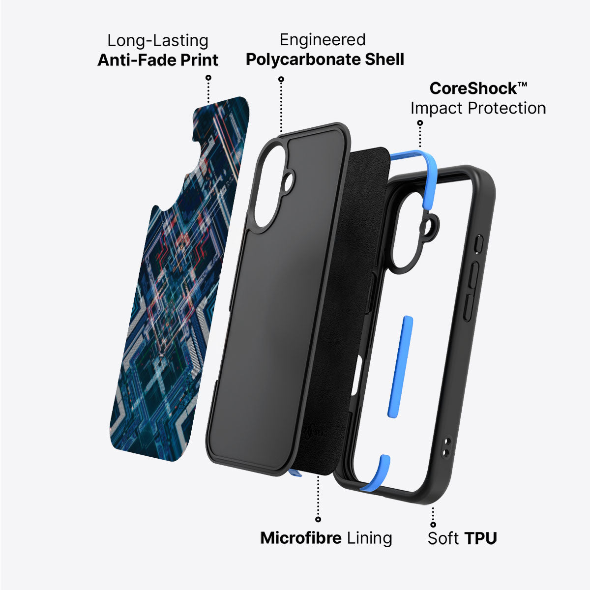 Electropolis - iPhone 16 Plus Case #case type_core (non magsafe)