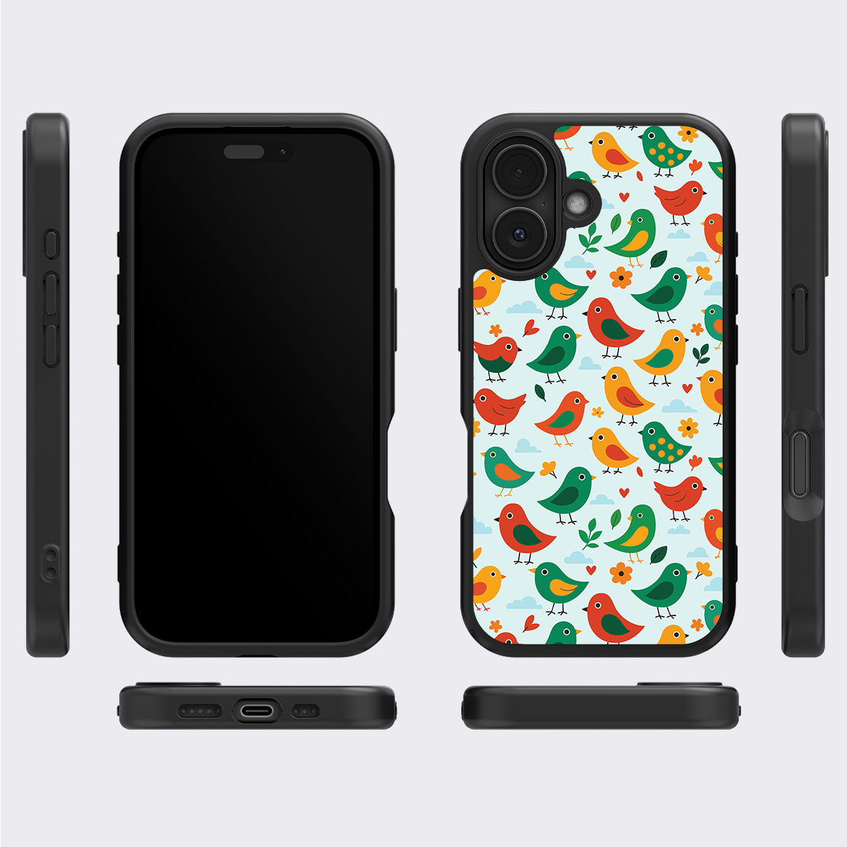 Feathered Friends - iPhone 16 Plus Case #case type_core (magsafe), #case type_core (non magsafe)