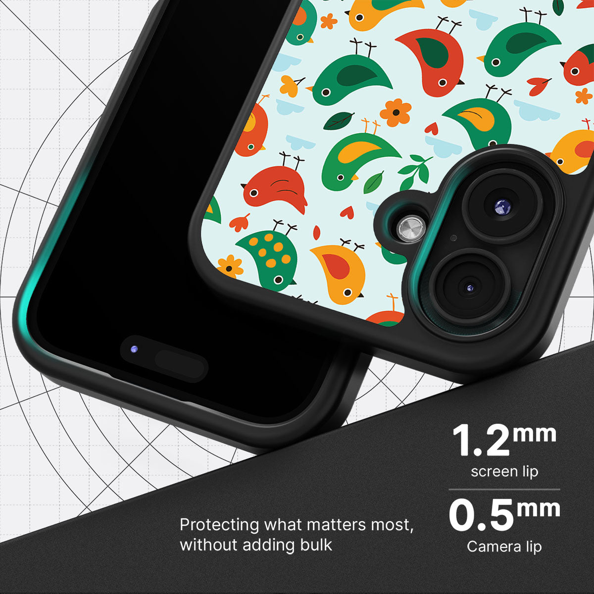 Feathered Friends - iPhone 16 Plus Case #case type_core (magsafe), #case type_core (non magsafe)