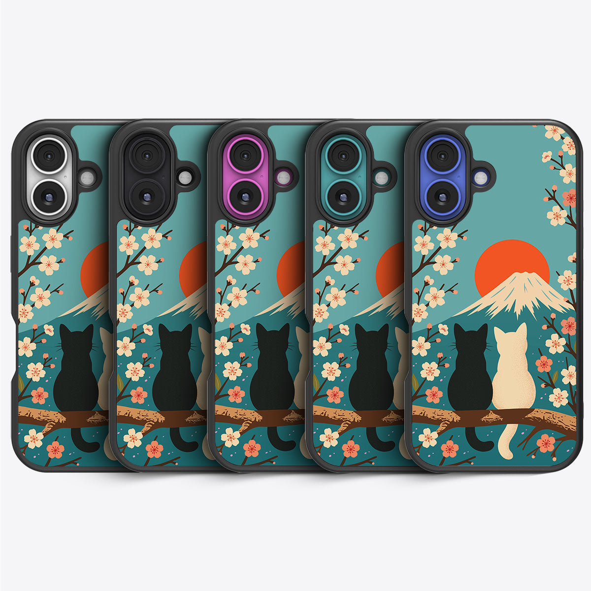 Fuji Cats - iPhone 16 Plus Case