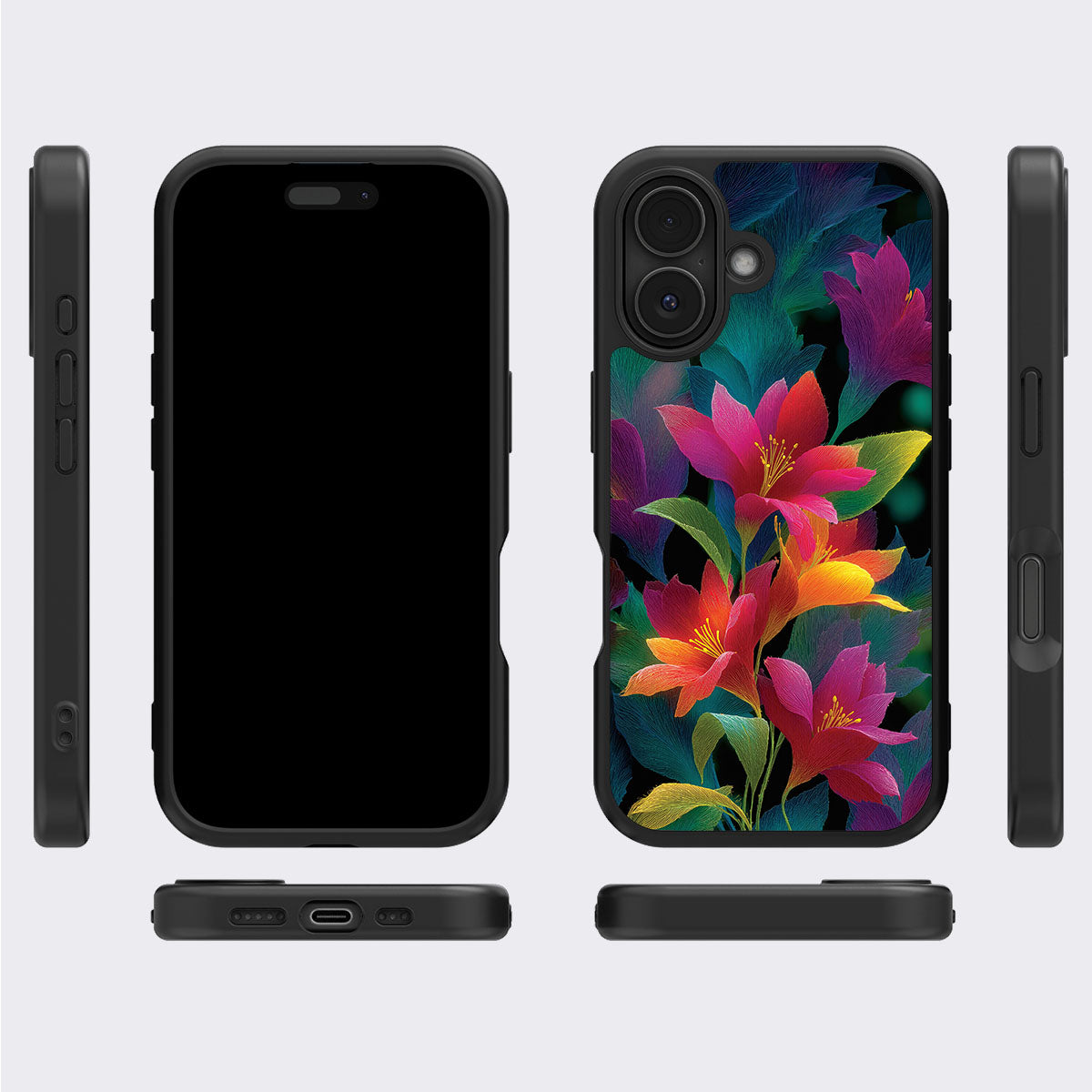 iPhone 16 Plus Case with MagSafe – Jungle Bloom