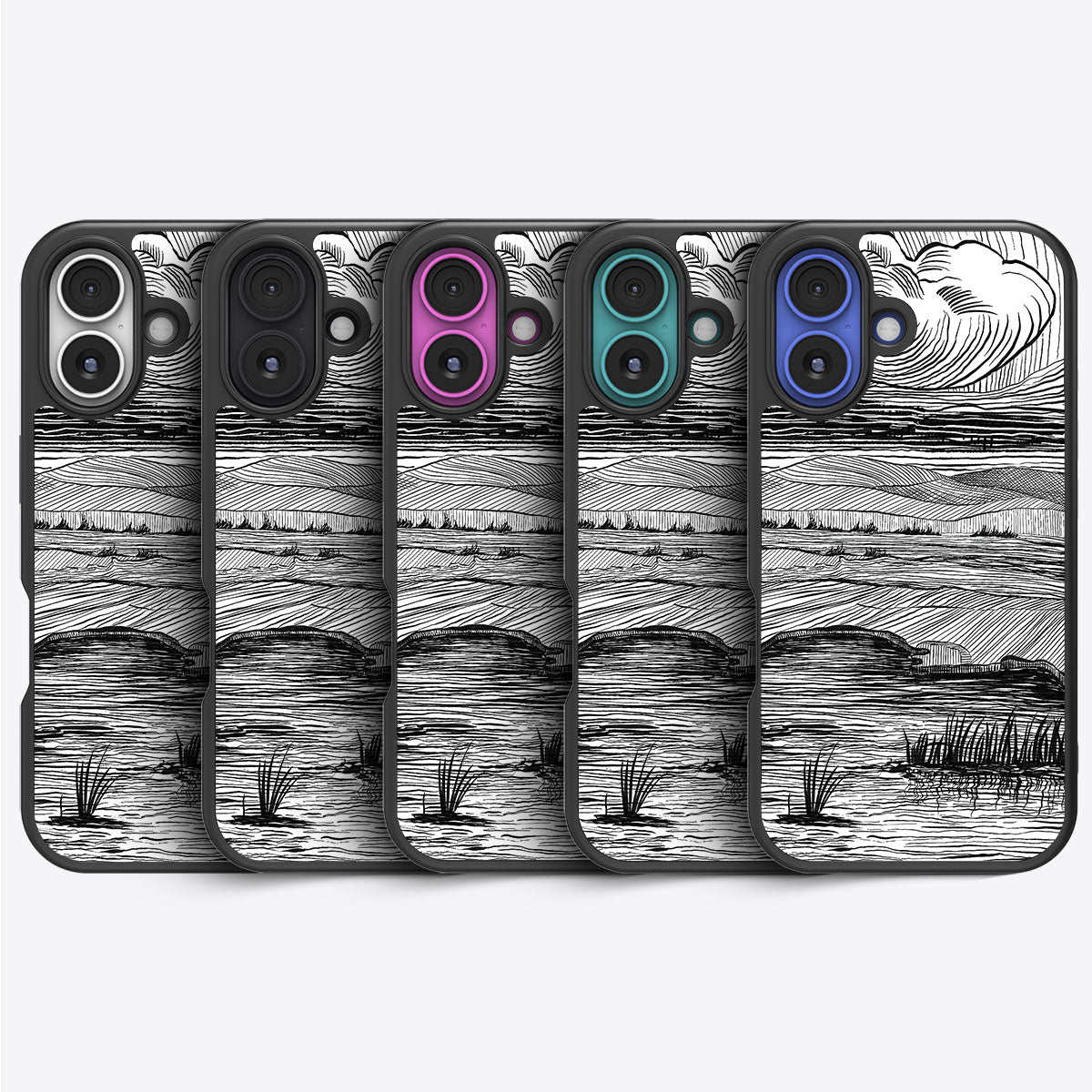 Linear Landscape - iPhone 16 Plus Case