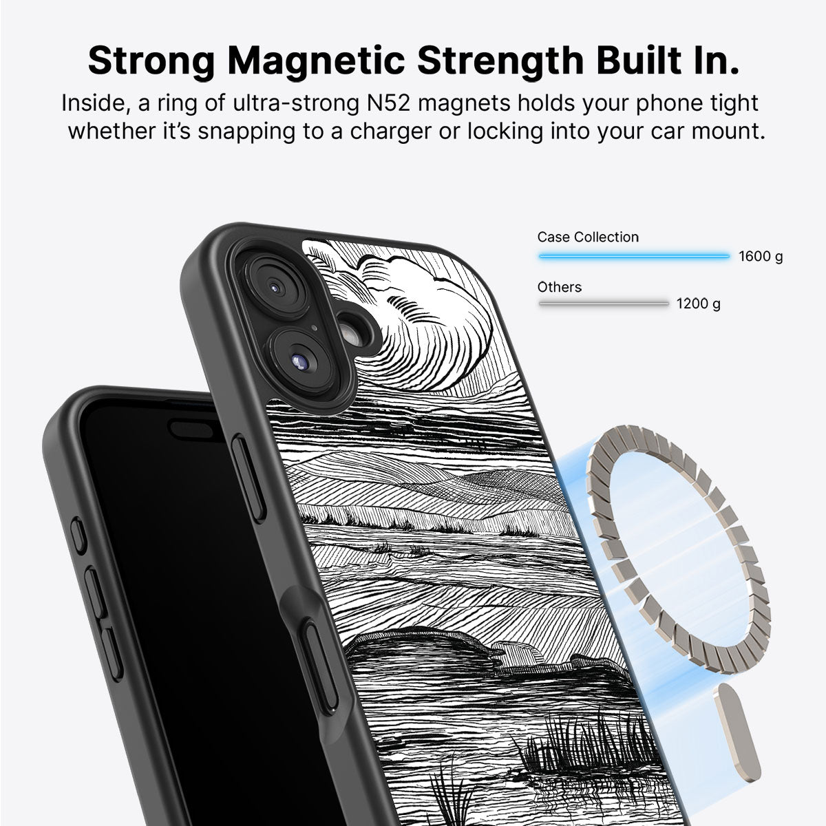 Linear Landscape - iPhone 16 Plus Case