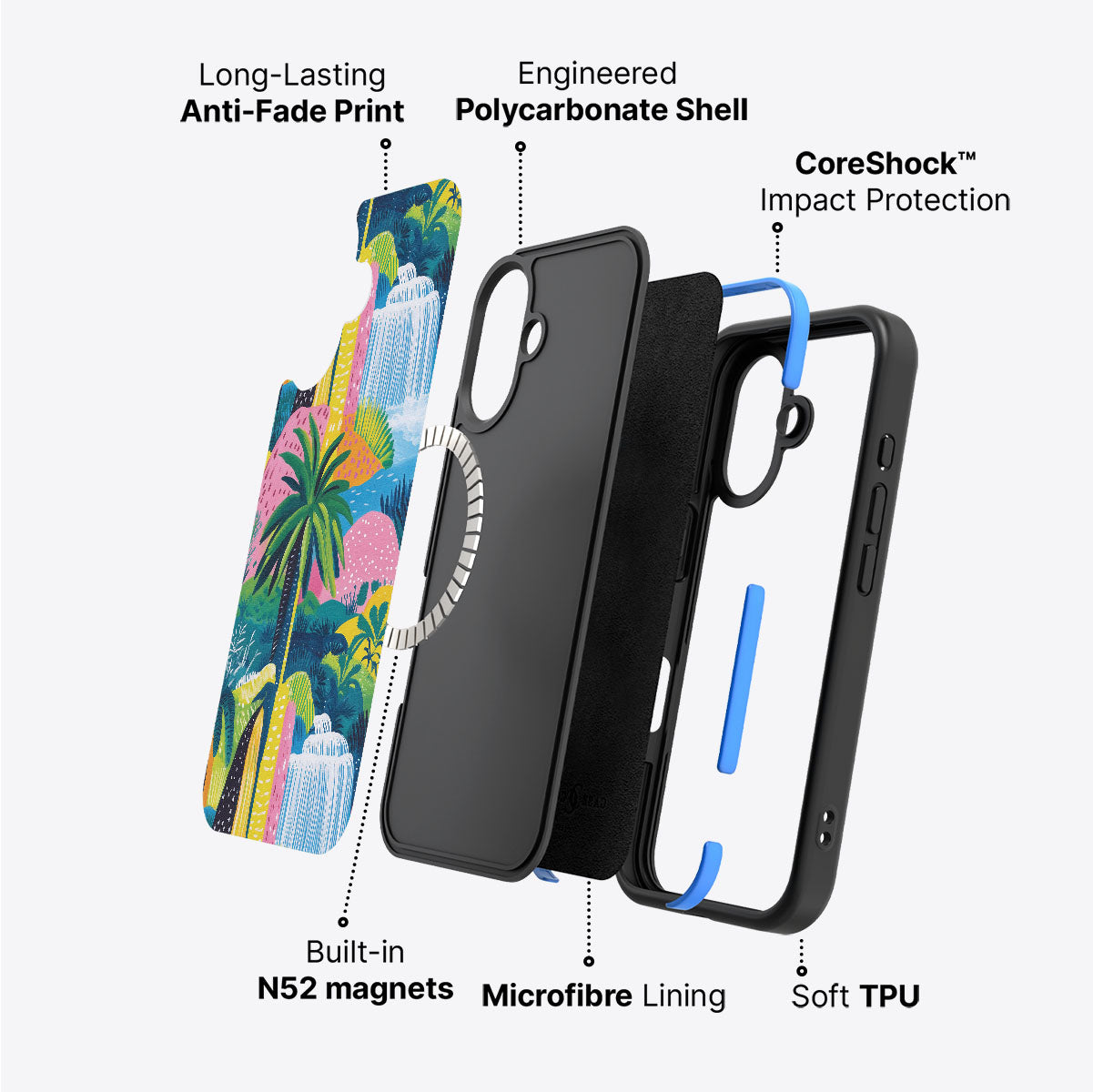 iPhone 16 Plus case construction – Lively Amazon phone case
