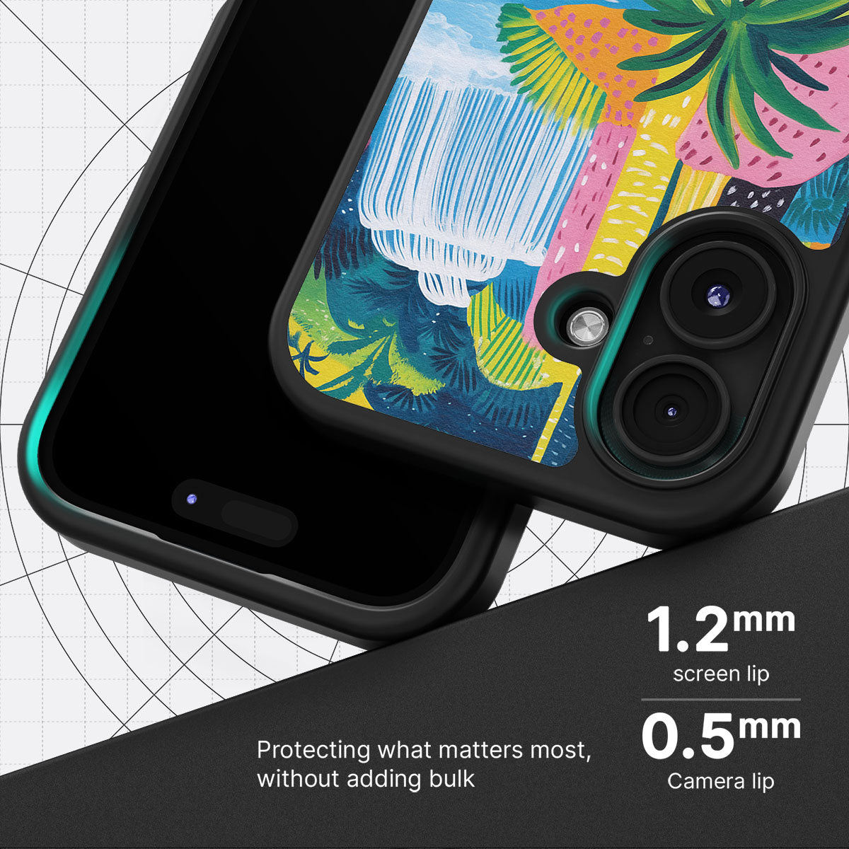 Lively Amazon slim iPhone 16 Plus phone case