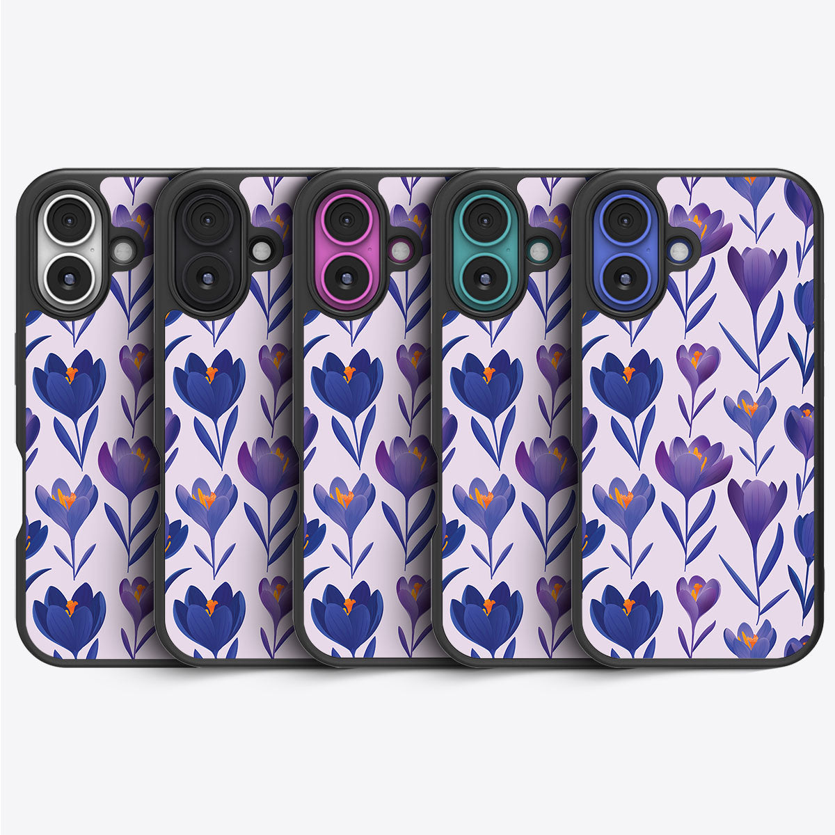 Midnight Crocus - iPhone 16 Plus Case #case type_core (magsafe), #case type_core (non magsafe)