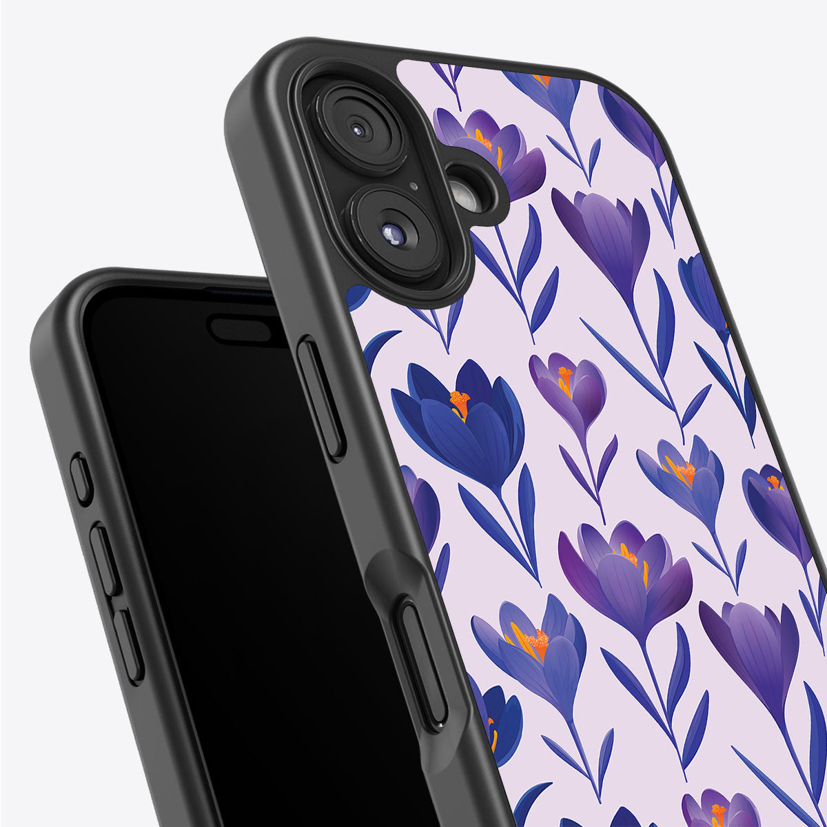 Midnight Crocus - iPhone 16 Plus Case #case type_core (non magsafe)