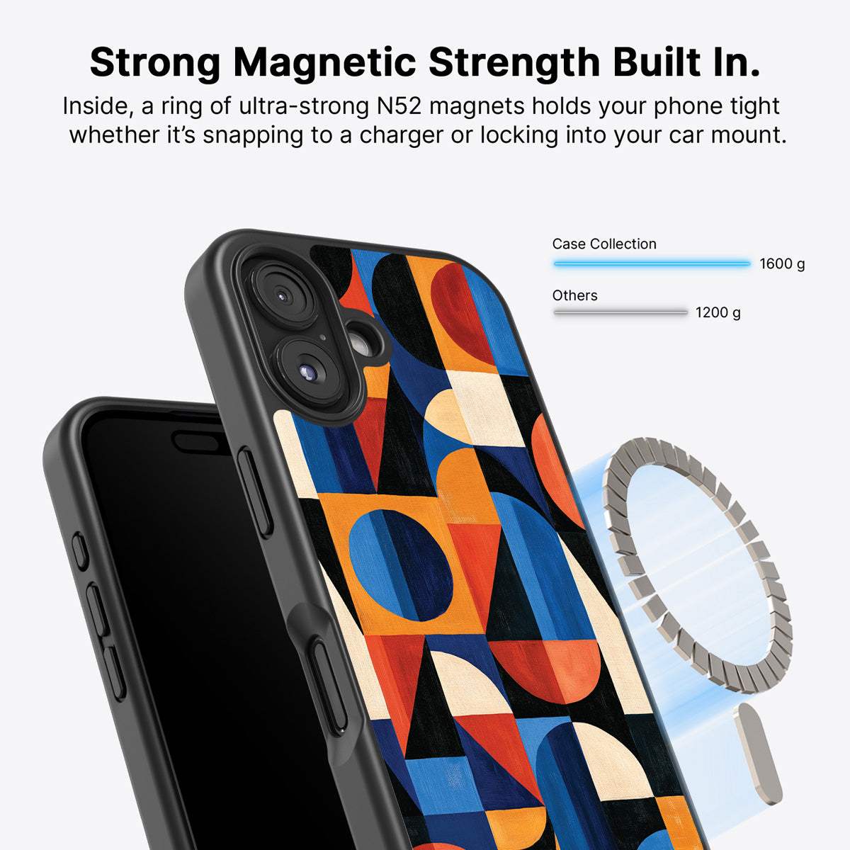 iPhone 16 Plus MagSafe case – Modernist Muse design