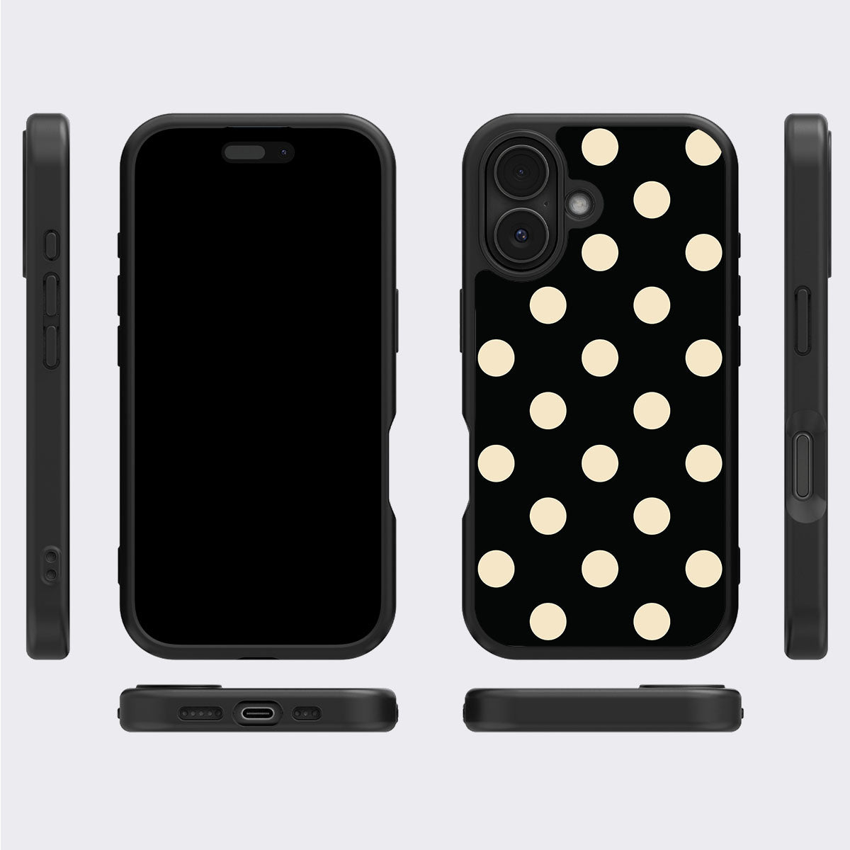 Noir Cream - iPhone 16 Plus Case #case type_core (magsafe), #case type_core (non magsafe)