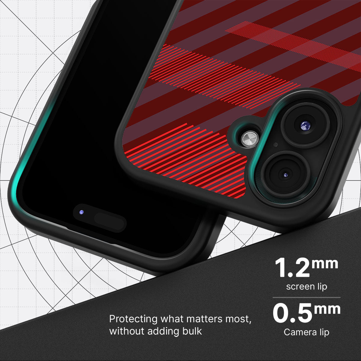 Orange Twill Play - iPhone 16 Plus Case