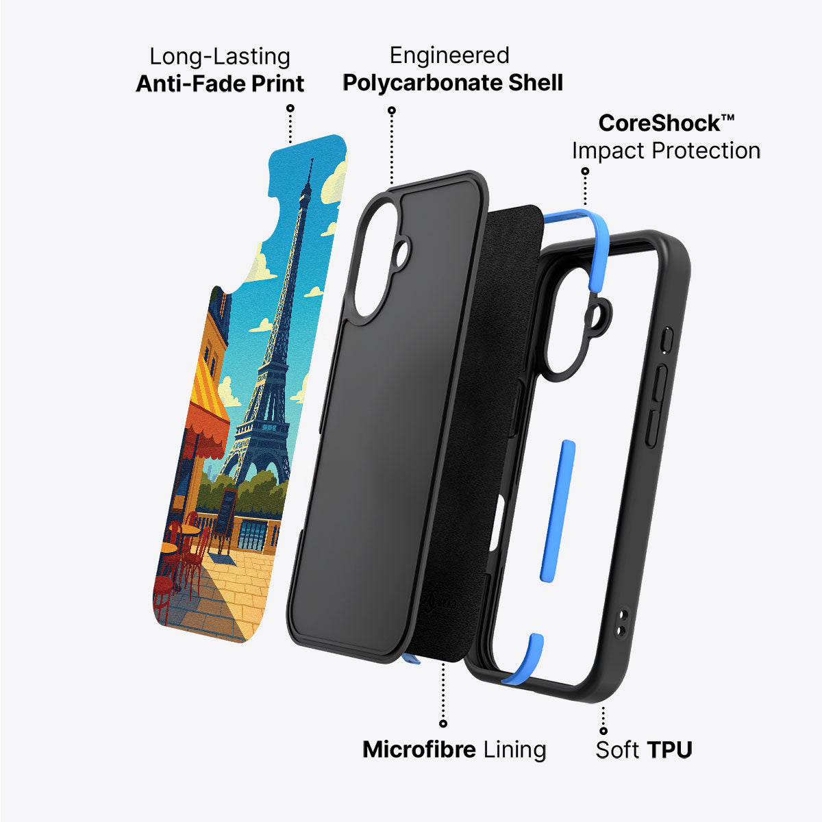 Paris - iPhone 16 Plus Case #case type_core (non magsafe)