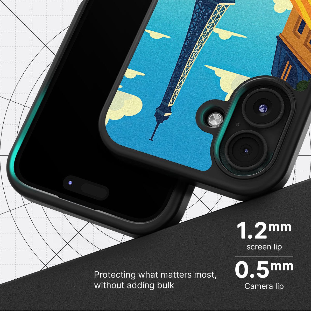 Paris - iPhone 16 Plus Case #case type_core (magsafe), #case type_core (non magsafe)