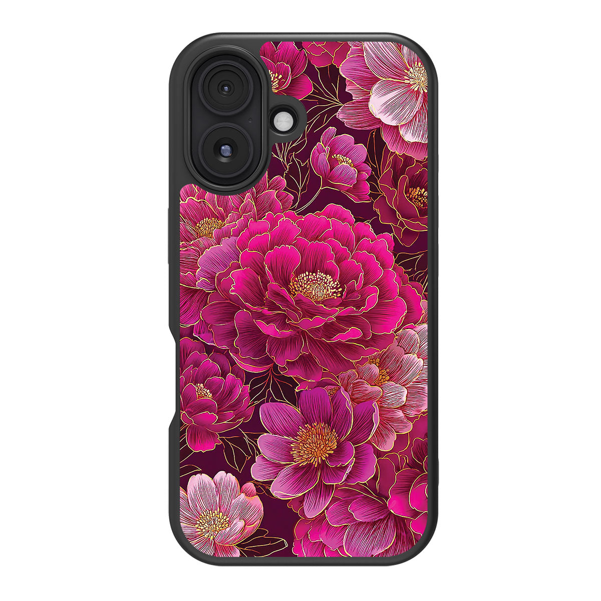 Pink Reverie design back view – iPhone 16 Plus case