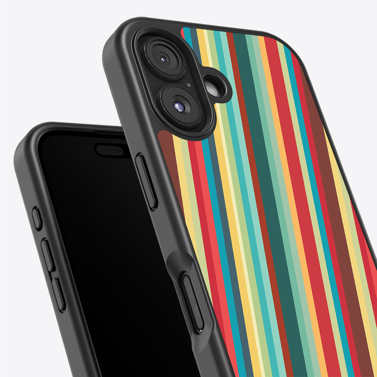 Retro Stripes - iPhone 16 Plus Case