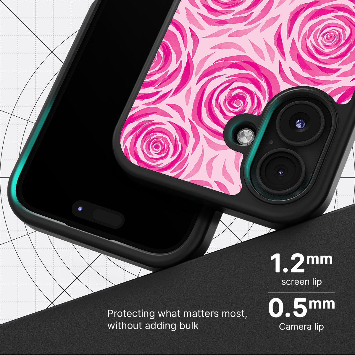 Rosy Reverie - iPhone 16 Plus Case  #case type_core (magsafe), #case type_core (non magsafe)