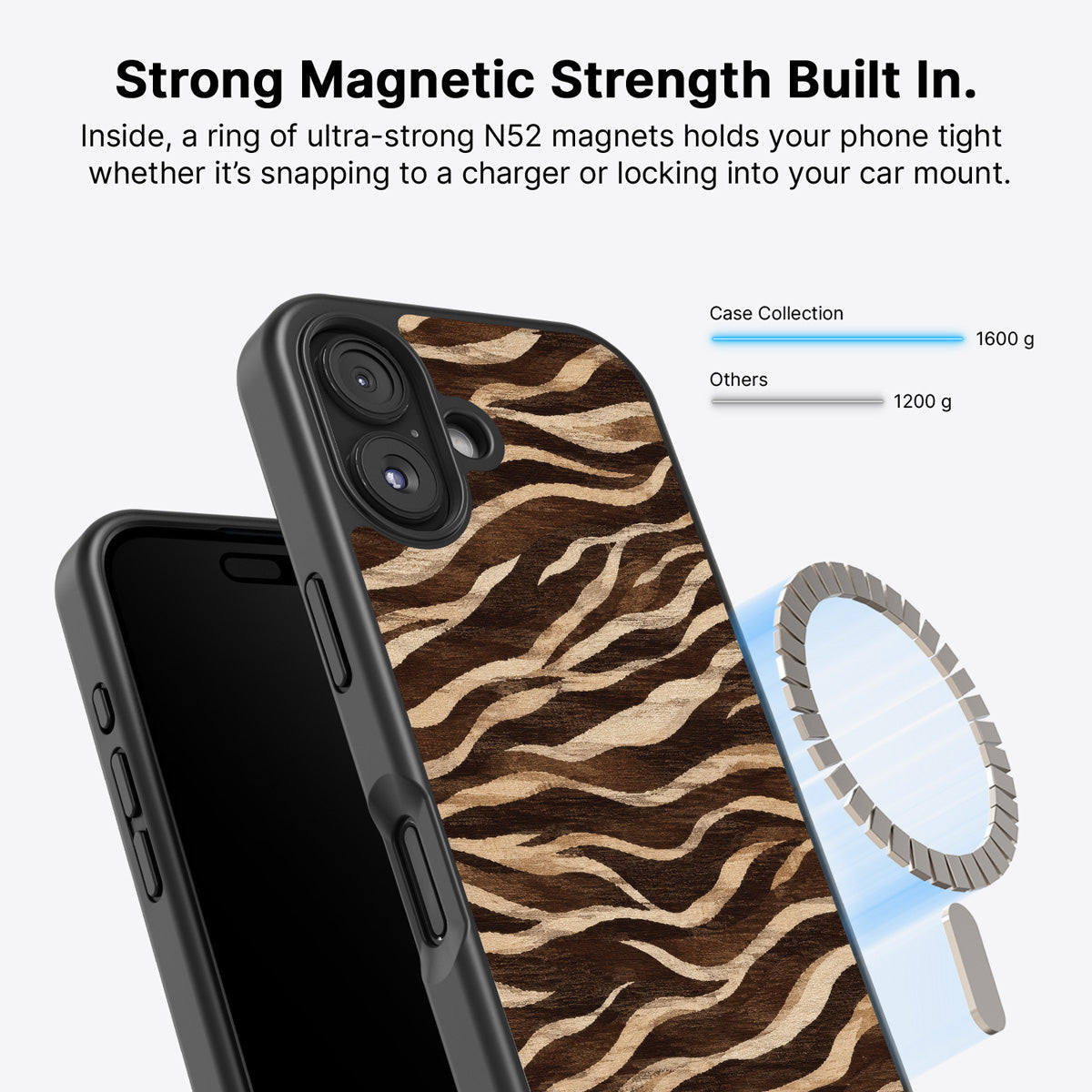 iPhone 16 Plus MagSafe case – Savanna Silk design