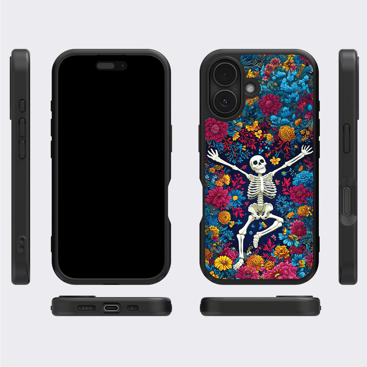 iPhone 16 Plus Case with MagSafe – Skeleton Garden