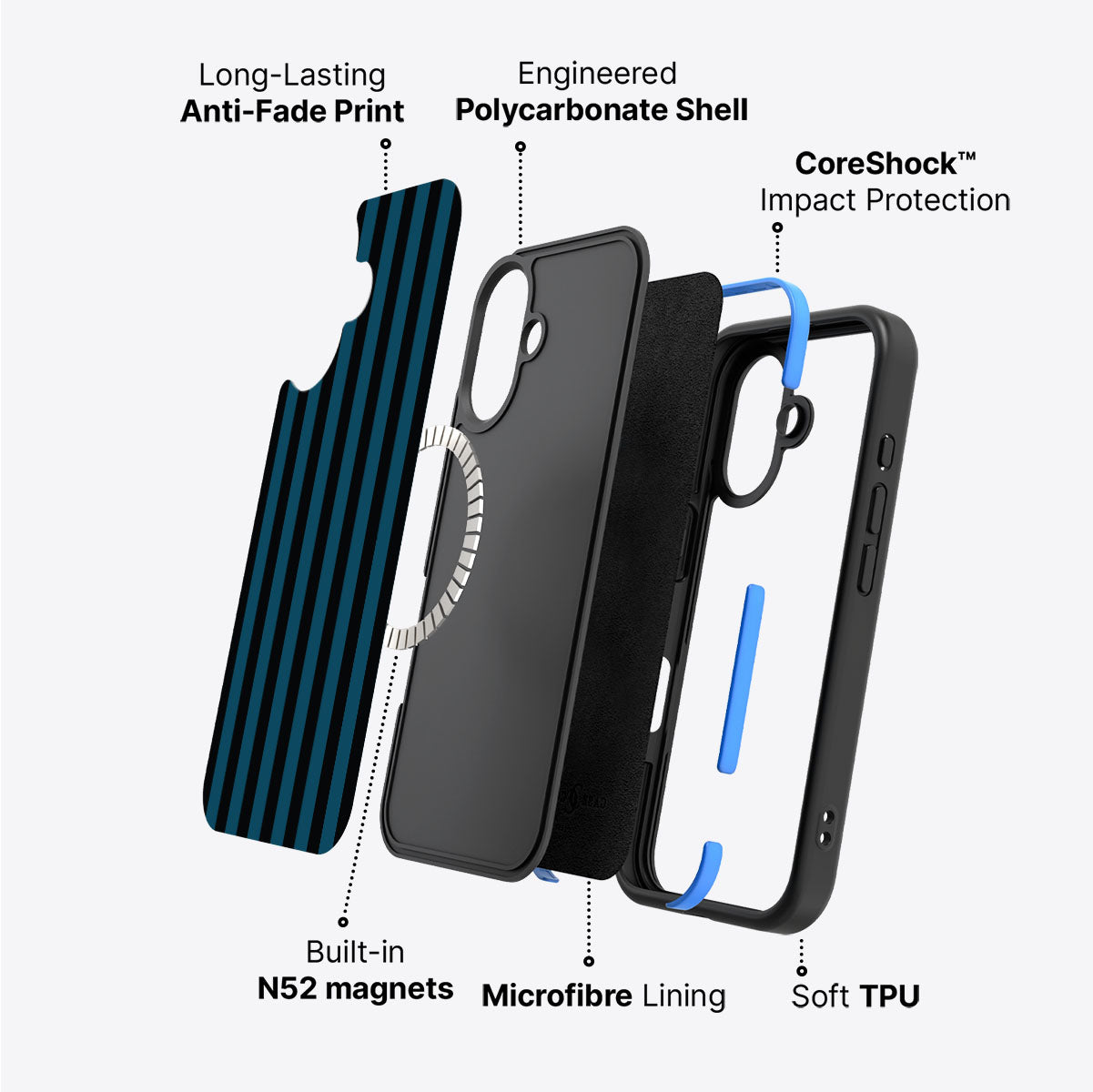 Straight Jacketed - iPhone 16 Plus Case #case type_core (magsafe)
