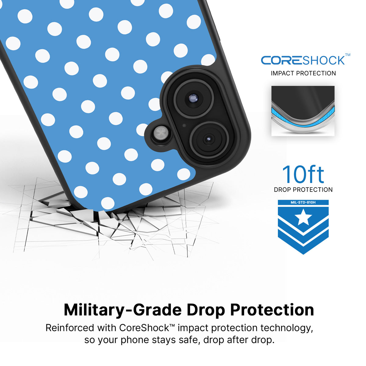 Summer Breeze iPhone 16 Plus case with drop protection