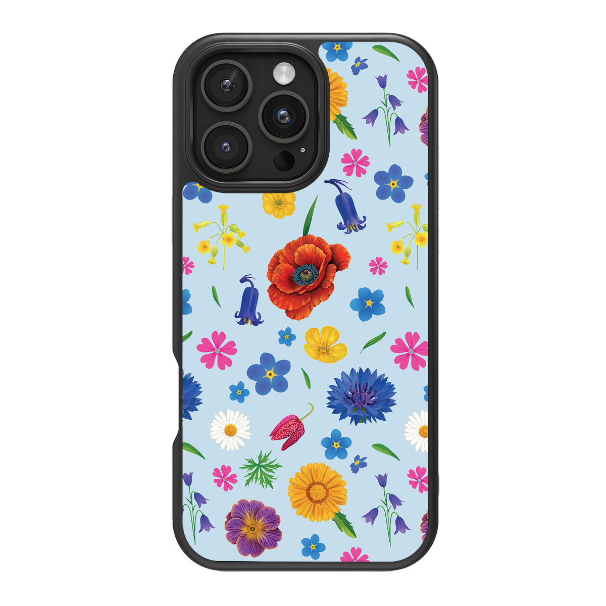British Wildflowers - iPhone 16 Pro Case #case type_core (magsafe), #case type_core (non magsafe)