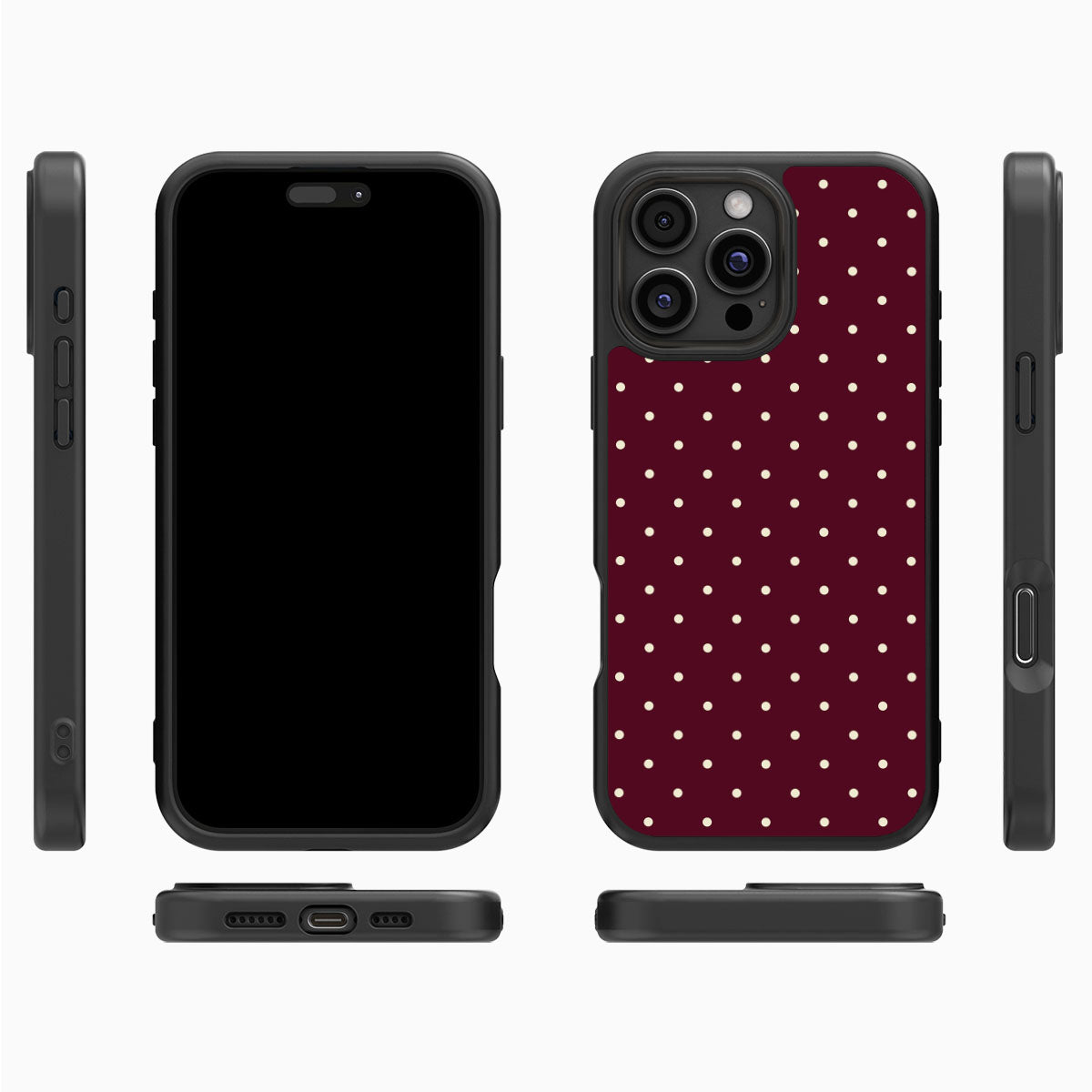 Burgundy Bloom - iPhone 16 Pro Case #case type_core (magsafe), #case type_core (non magsafe)