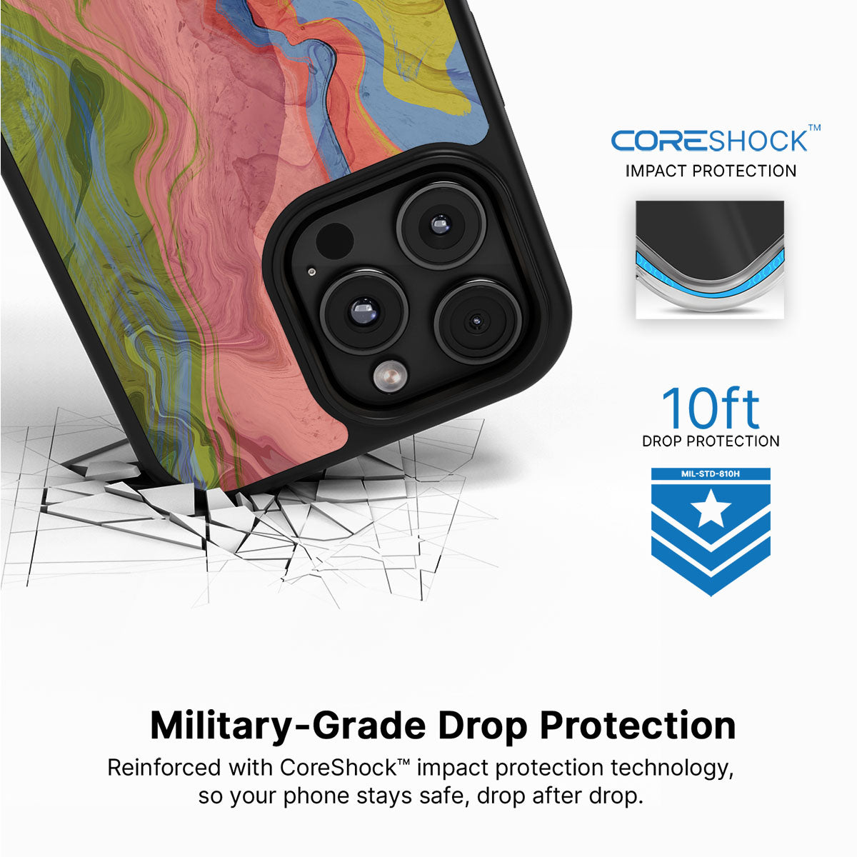 Coloured Rivers - iPhone 16 Pro Case, #case type_core (magsafe), #case type_core (non magsafe)