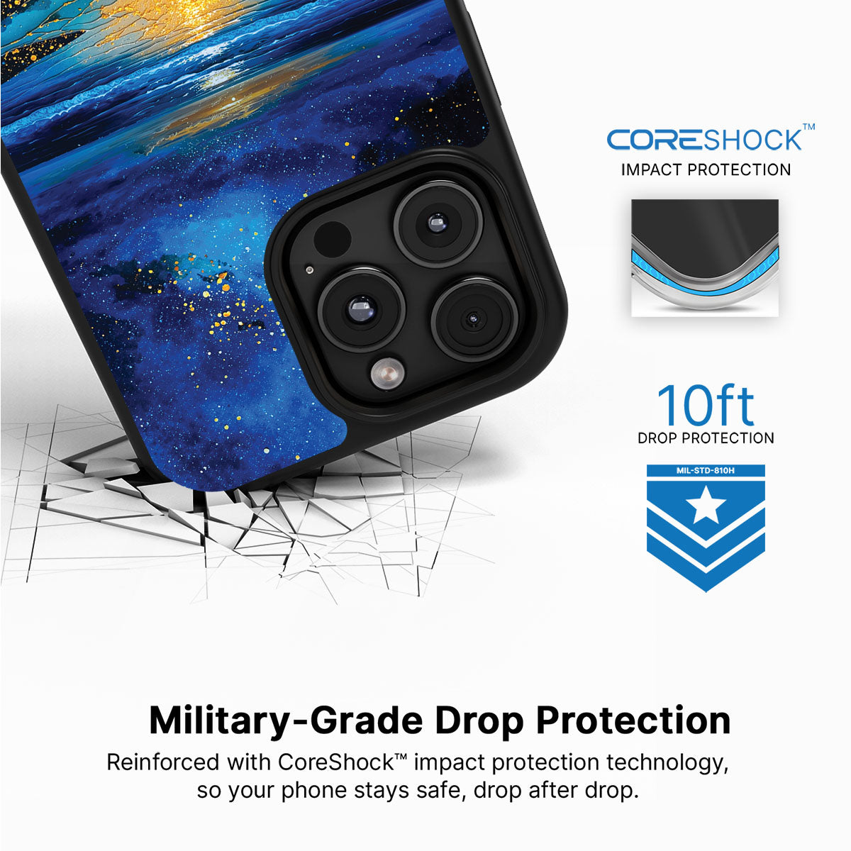 iPhone 16 Pro Case with MagSafe – Cosmic Seascape