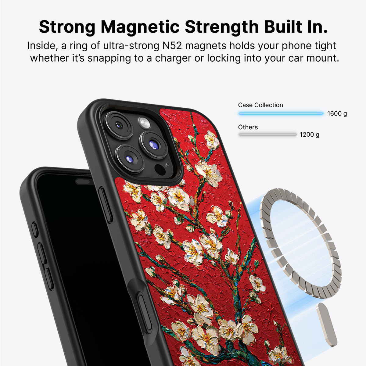 Crimson Blossom - iPhone 16 Pro Case #case type_core (magsafe)