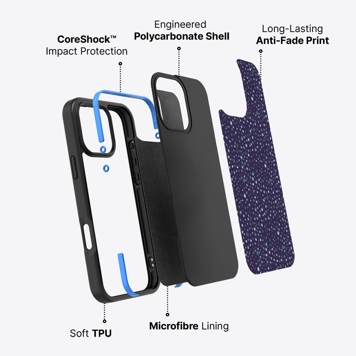 Deep Sea - iPhone 16 Pro Case #case type_core (non magsafe)