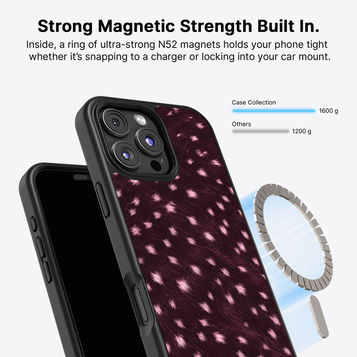 iPhone 16 Pro MagSafe case – Fawn Spots design