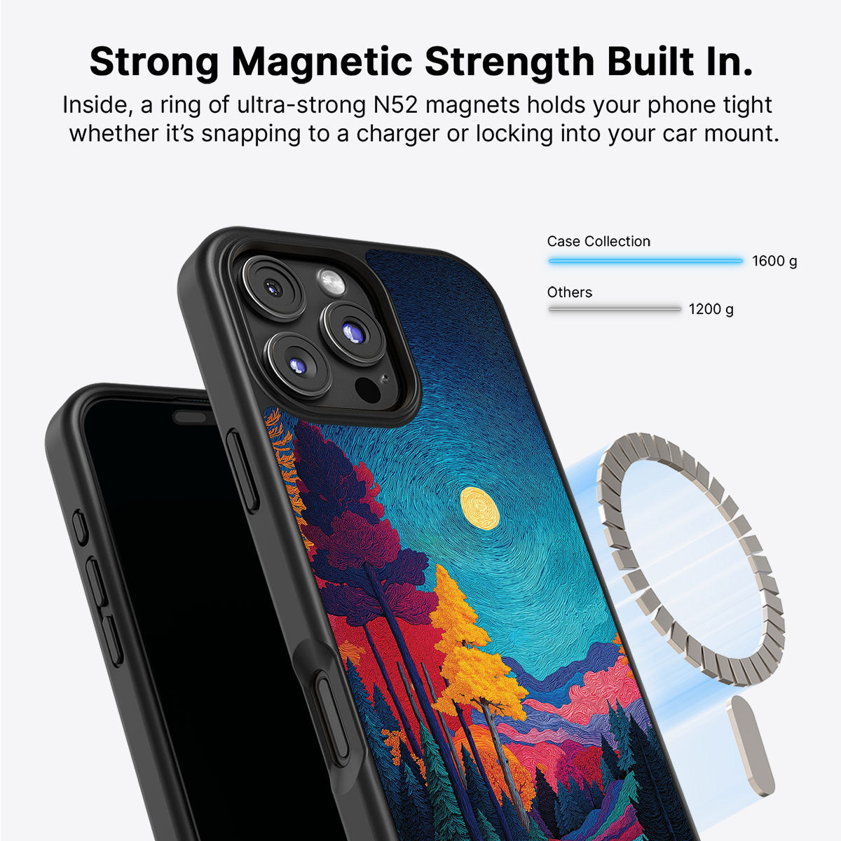 Boho Nature Designer iPhone 16 Pro Case – Folk Valley | MagSafe