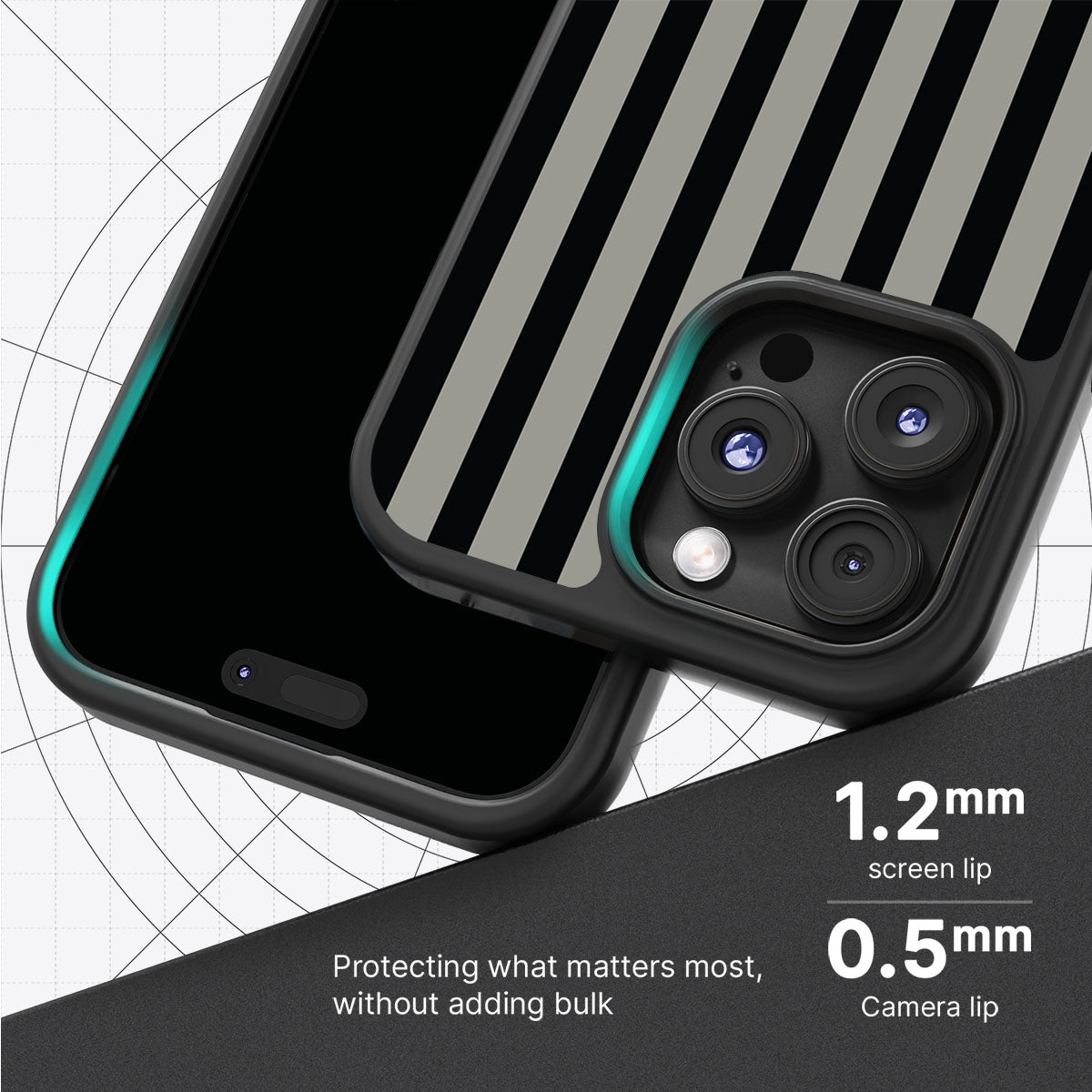 Gray Zone - iPhone 16 Pro Case #case type_core (magsafe), #case type_core (non magsafe)