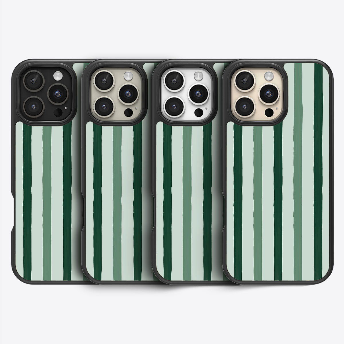 Green Watercolor Stripes - iPhone 16 Pro Case #case type_core (magsafe), #case type_core (non magsafe)