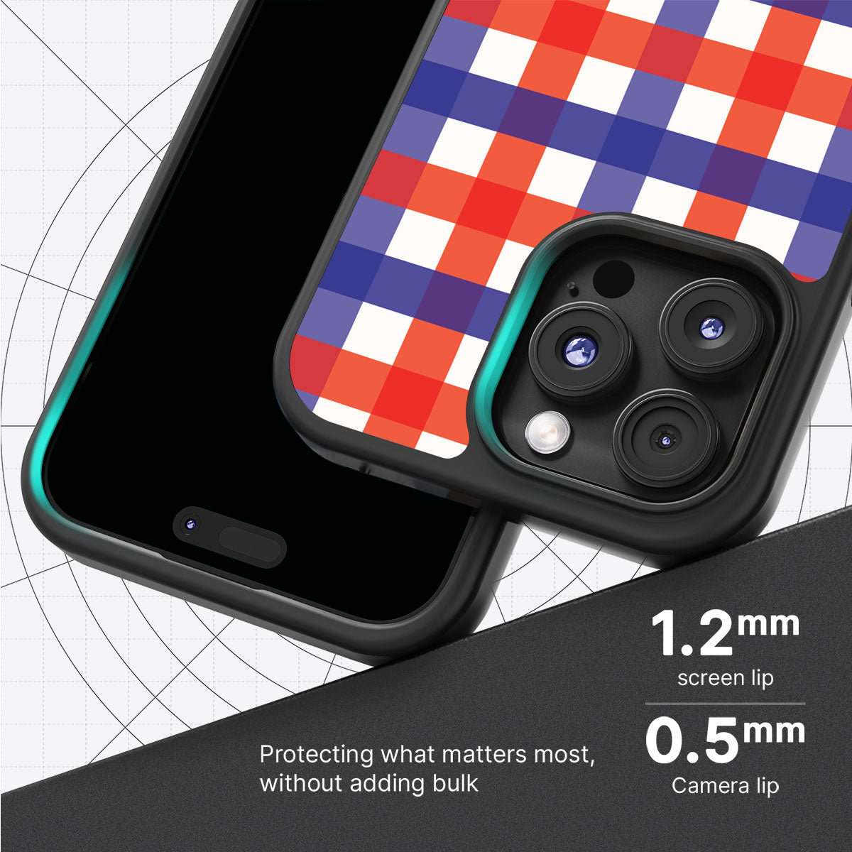 Heritage Checks - iPhone 16 Pro Case #case type_core (magsafe), #case type_core (non magsafe)