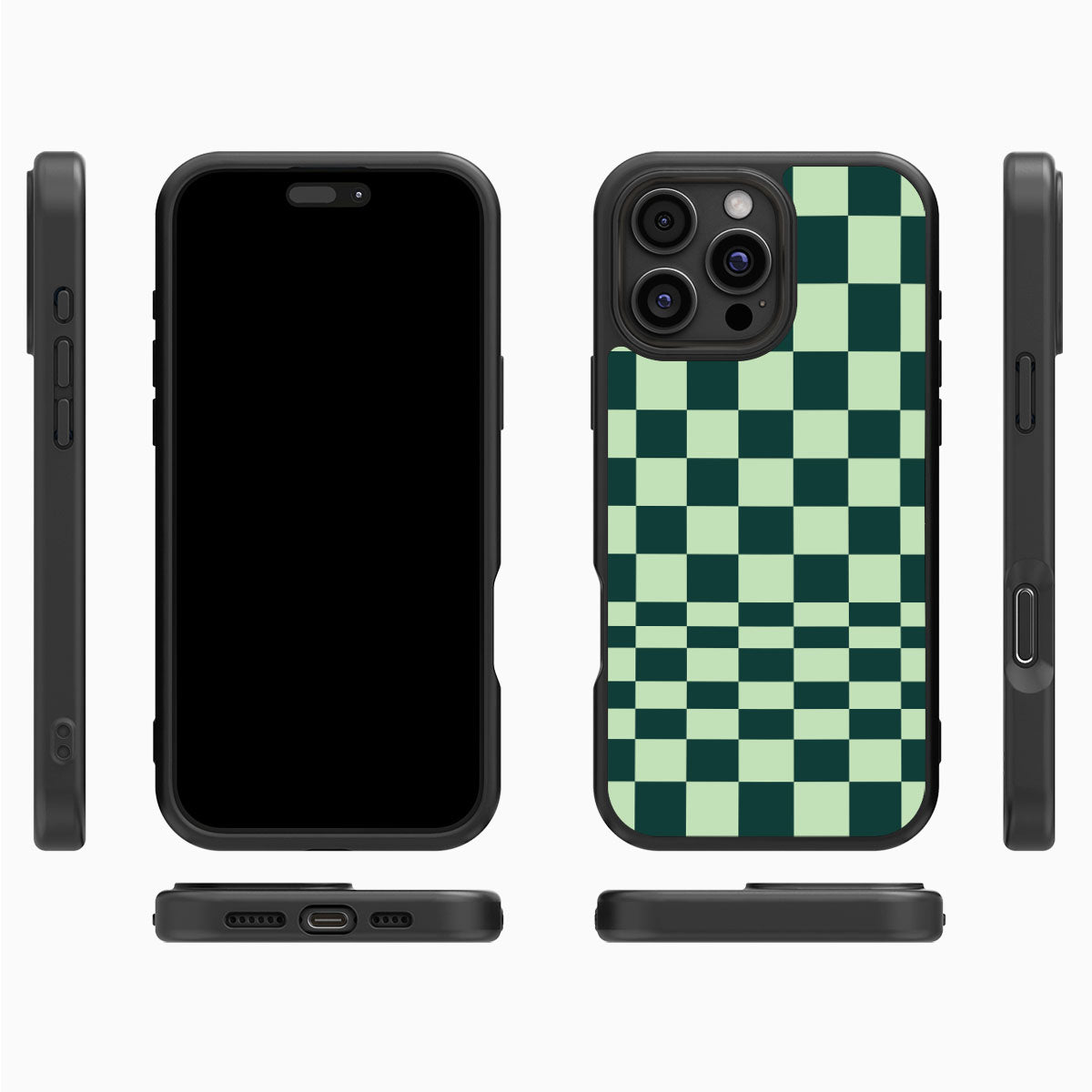 Mint Matrix iPhone 16 Pro case cover – multi-angle view