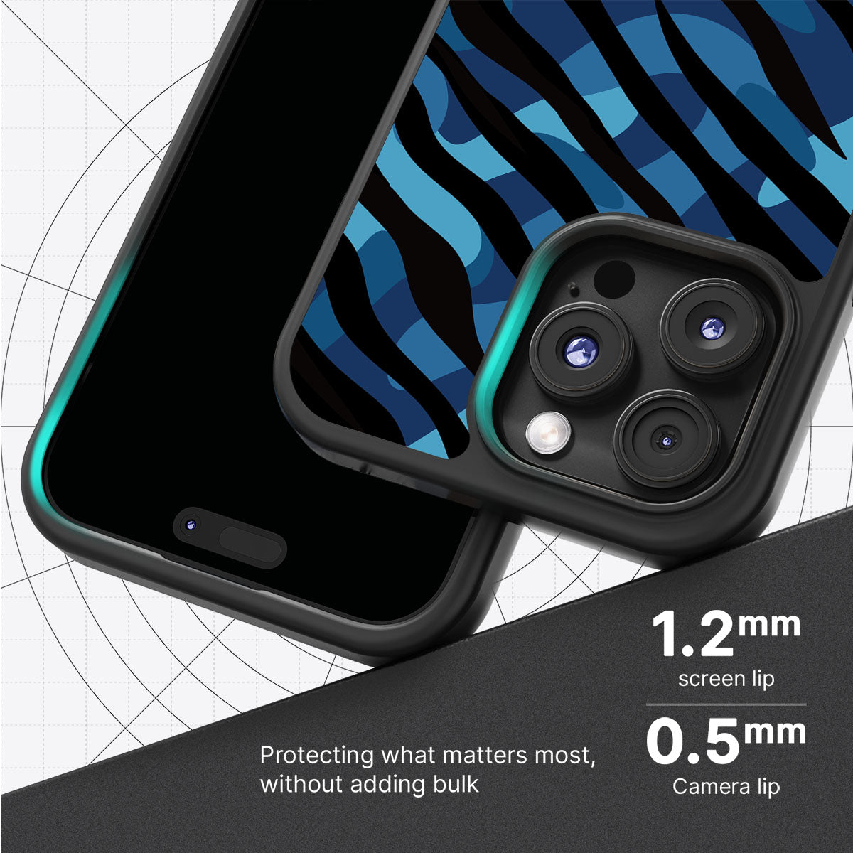 Ocean Camo - iPhone 16 Pro Case, #case type_core (magsafe), #case type_core (non magsafe)