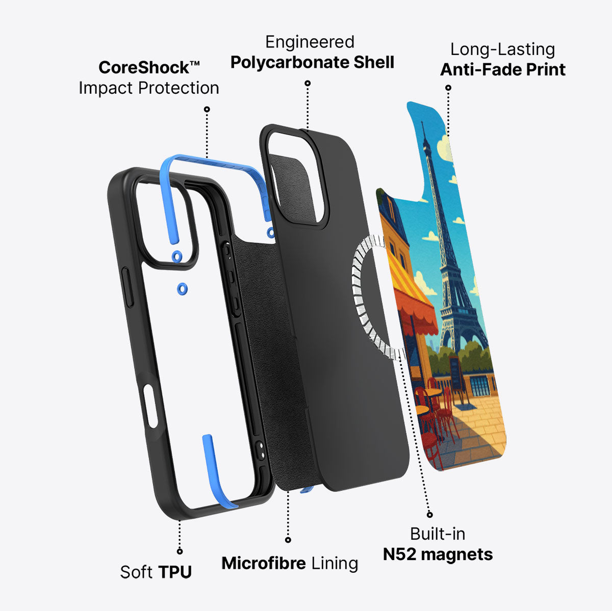 Paris - iPhone 16 Pro Case #case type_core (magsafe)