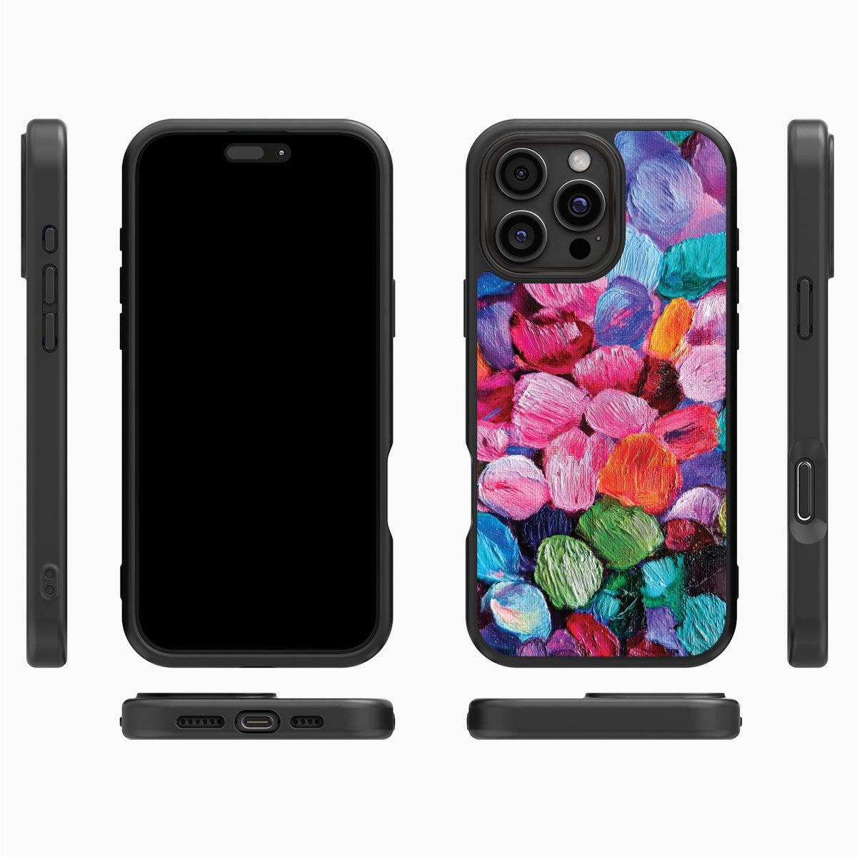 Floral Designer iPhone 16 Pro Case – Petal Mosaic | MagSafe
